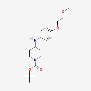 4-[4-(2-Methoxy-ethoxy)-phenylamino]-piperidine-1-carboxylic acid tert-butyl ester