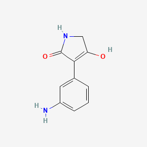 3-(3-Aminophenyl)-1,5-dihydro-4-hydroxy-2H-pyrrol-2-one