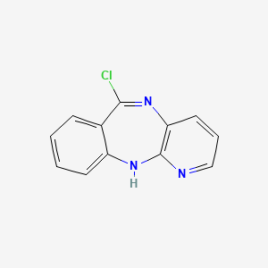 molecular formula C12H8ClN3 B8324305 6-chloro-11H-benzo[e]pyrido[3,2-b][1,4]diazepine 