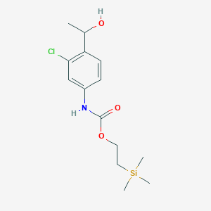 [3-Chloro-4-(1-hydroxy-ethyl)-phenyl]carbamic acid 2-trimethylsilanyl-ethyl ester