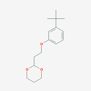 molecular formula C16H24O3 B8324377 2-[2-(3-Tert-butyl-phenoxy)-ethyl]-[1,3]dioxane 
