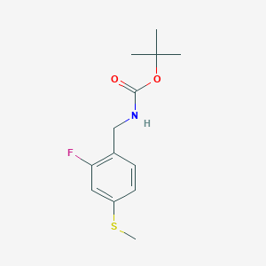 (2-Fluoro-4-methylsulfanyl-benzyl)-carbamic acid tert-butyl ester