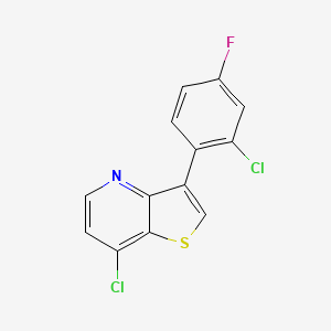 7-Chloro-3-(2-chloro-4-fluorophenyl)thieno[3,2-b]pyridine