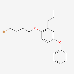molecular formula C19H23BrO2 B8324457 4-(4-Bromobutoxy)-3-propylphenyl phenyl ether 