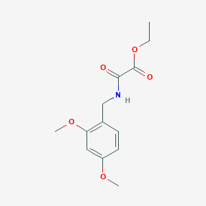 molecular formula C13H17NO5 B8324549 Ethyl 2-(2,4-dimethoxybenzylamino)-2-oxoacetate 