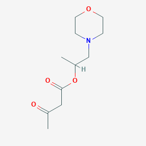 molecular formula C11H19NO4 B8324587 1-Methyl-2-(4-morpholinyl)ethyl 3-oxobutanoate 
