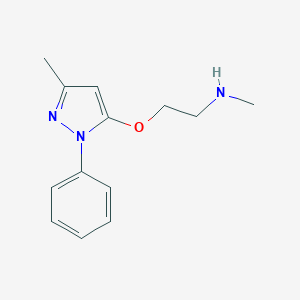 B083246 Pyrazole, 3-methyl-5-(2-(methylamino)ethoxy)-1-phenyl- CAS No. 15083-49-5