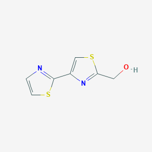 molecular formula C7H6N2OS2 B8324616 [2,4']Bithiazol-2'-ylmethanol 