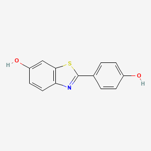 molecular formula C13H9NO2S B8324643 2-(4-Hydroxyphenyl)benzothiazol-6-ol 