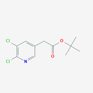 molecular formula C11H13Cl2NO2 B8324804 Tert-butyl 2-(5,6-dichloropyridin-3-yl)acetate 