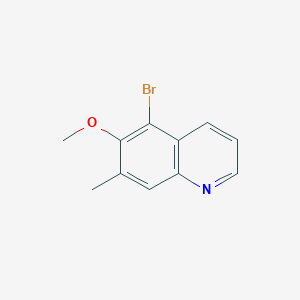 molecular formula C11H10BrNO B8324855 5-Bromo-6-methoxy-7-methylquinoline 
