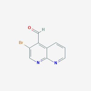 molecular formula C9H5BrN2O B8324860 3-Bromo-[1,8]naphthyridine-4-carbaldehyde 
