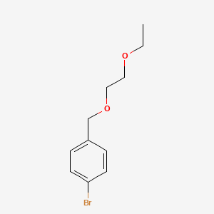 molecular formula C11H15BrO2 B8324905 1-Bromo-4-[(2-ethoxyethoxy)methyl]benzene CAS No. 279262-32-7