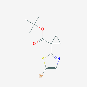 Tert-butyl 1-(5-bromothiazol-2-yl)cyclopropanecarboxylate