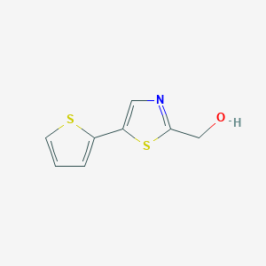 molecular formula C8H7NOS2 B8324921 5-(2-Thienyl)-2-thiazolylmethanol 