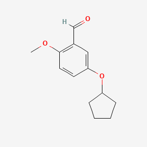 2-Methoxy-5-cyclopentyloxybenzaldehyde
