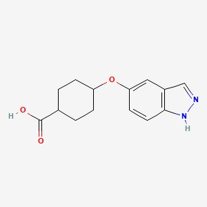 4-(1H-indazol-5-yloxy)cyclohexanecarboxylic acid