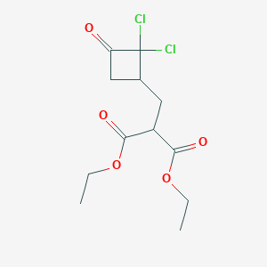 Diethyl 2-((2,2-dichloro-3-oxocyclobutyl)methyl)malonate