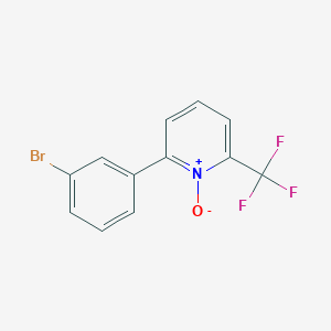 molecular formula C12H7BrF3NO B8325115 2-(3-Bromo-phenyl)-6-trifluoromethyl-pyridine 1-oxide CAS No. 923288-67-9