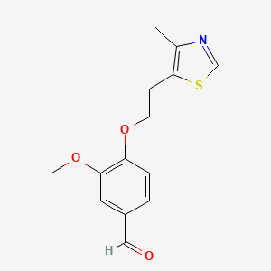 3-Methoxy-4-[2-(4-methyl-thiazol-5-yl)-ethoxy]-benzaldehyde