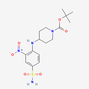 Tert-butyl 4-(2-nitro-4-sulfamoylphenylamino)piperidine-1-carboxylate