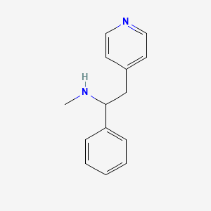 N-methyl-1-phenyl-2-(4-pyridinyl)ethylamine