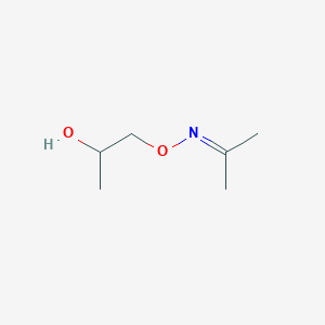 molecular formula C6H13NO2 B8325259 2-Propanone, O-(2-hydroxypropyl)oxime CAS No. 83495-88-9