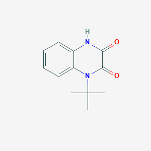 molecular formula C12H14N2O2 B8325270 1-Tert-butyl-1,2,3,4-tetrahydro-2,3-dioxoquinoxaline 