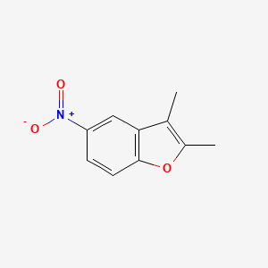 molecular formula C10H9NO3 B8325277 2,3-Dimethyl-5-nitrobenzofuran 