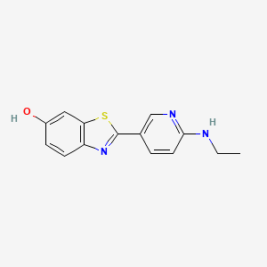 molecular formula C14H13N3OS B8325299 2-[6-(Ethylamino)pyridin-3-yl]-1,3-benzothiazol-6-ol 