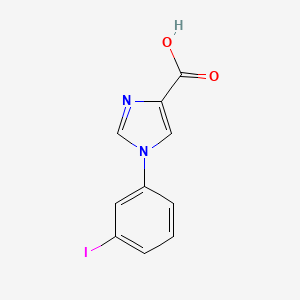 molecular formula C10H7IN2O2 B8325313 1-(3-iodo-phenyl)-1H-imidazole-4-carboxylic acid 