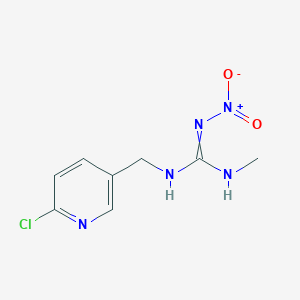 molecular formula C8H10ClN5O2 B8325316 1-(6-Chloro-3-pyridylmethyl)-3-methyl2-nitroguanidine 