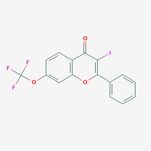 3-Iodo-2-phenyl-7-trifluoromethoxy-chromen-4-one