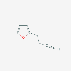 molecular formula C8H8O B8325341 4-(2-Furyl)-1-butyne 