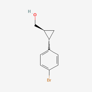 molecular formula C10H11BrO B8325358 ((1S,2S)-2-(4-bromophenyl)cyclopropyl)methanol 