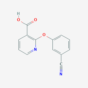 molecular formula C13H8N2O3 B8325360 2-(3-Cyano-phenoxy)-nicotinic acid CAS No. 83164-83-4