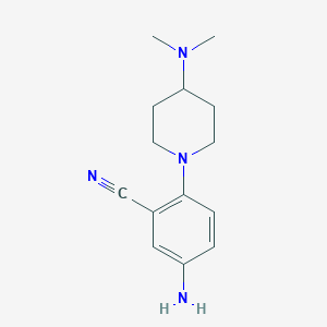 5-amino-2-[4-(N,N-dimethylamino)piperidin-1-yl]benzonitrile