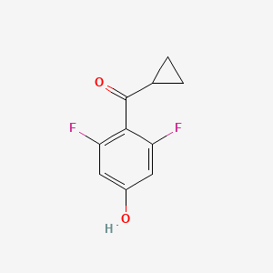 Cyclopropyl(2,6-difluoro-4-hydroxyphenyl)methanone