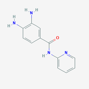molecular formula C12H12N4O B8325405 3,4-Diamino-N-pyridin-2-yl-benzamid 