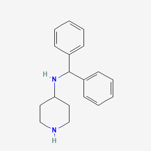 molecular formula C18H22N2 B8325436 N-(diphenylmethyl)-4-piperidinamine 