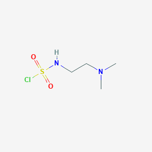 molecular formula C4H11ClN2O2S B8325500 (2-Dimethylaminoethyl)sulfamoyl chloride 