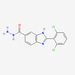 2-(2,6-Dichloro-phenyl)-3H-benzoimidazole-5-carboxylic acid hydrazide