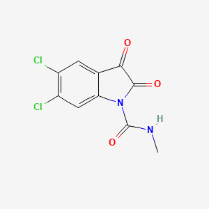 molecular formula C10H6Cl2N2O3 B8325551 5,6-Dichloro-1-methylcarbamoylisatin 