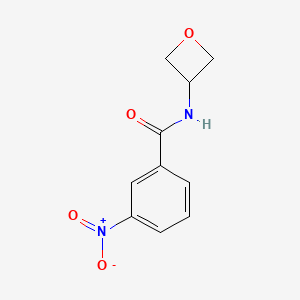 molecular formula C10H10N2O4 B8325594 3-Nitro-N-(oxetan-3-yl)benzamide 