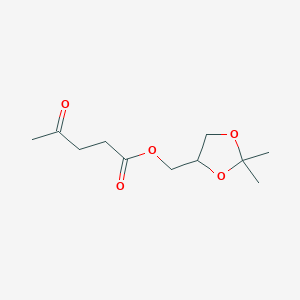 molecular formula C11H18O5 B8325607 (2,2-Dimethyl-1,3-dioxolan-4-yl)methyl levulinate 