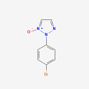 molecular formula C8H6BrN3O B8325647 2-(4-bromophenyl)-2H-1,2,3-triazole 1-oxide 