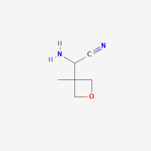 molecular formula C6H10N2O B8325679 2-Amino-2-(3-methyloxetan-3-yl)acetonitrile 