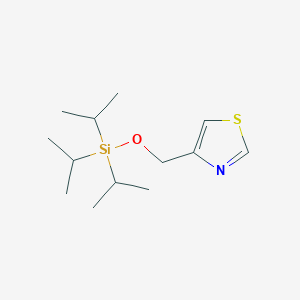 molecular formula C13H25NOSSi B8325697 4-((Triisopropylsilyloxy)methyl)thiazole 