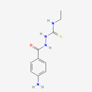 molecular formula C10H14N4OS B8325743 1-(4-Aminobenzoyl)-4-ethylthiosemicarbazide 