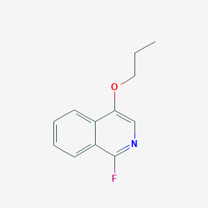 molecular formula C12H12FNO B8325764 1-Fluoro-4-propoxyisoquinoline 